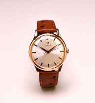 Omega: A gentleman's 18ct yellow gold wristwatch