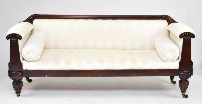 A William IV mahogany upholstered sofa
