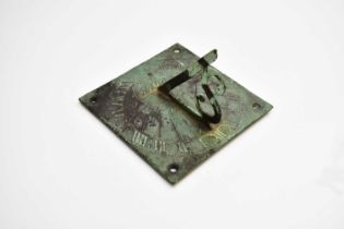 A small 18th century bronze sundial