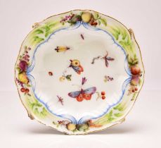 Chelsea shaped circular plate, circa 1755