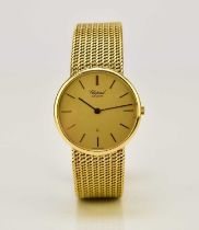 Chopard Geneve: A gentleman's 18ct gold bracelet watch