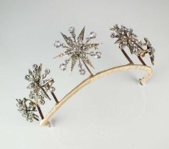 A late 19th century paste tiara