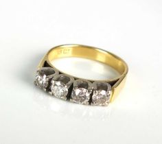 A four stone diamond ring