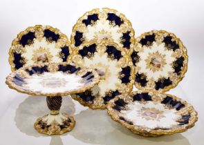 Coalport dessert service, circa 1891-1919