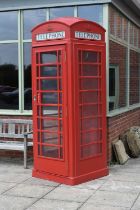 A GPO K6 cast iron red telephone box
