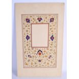 A FINE 19TH CENTURY IRANIAN FLORAL QAJAR BORDERED PANEL. 46 cm x 32 cm.