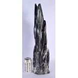 A LOVELY LARGE FOSSILISED STONE SCULPTURE. 50 cm high.