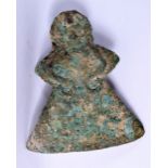 AN EARLY BRONZE LORISTAN AMLUSH SNAKE PATTERN AXE. 14 cm x 12 cm.