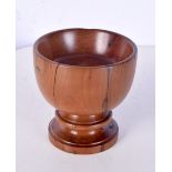 A Treen salt 9cm