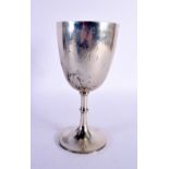 A VICTORIAN SILVER GOBLET. London 1875. 261 grams. 21 cm x 10.5 cm.