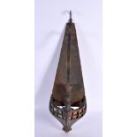 A CHARMING ART DECO BANKSWAY BRONZE WALL SCONCE formed as a boat. 44 cm long.
