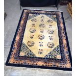 A large Chinese Peking rug 275 x 187 cm.