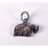 AN ELEPHANT CHARM. 1.3cm drop, 0.9g