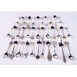 ASSORTED WHITE METAL SPOONS. 612 grams. (qty)