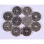 CHINESE COINS 20th Century. 136 grams. 3.25 cm diameter. (qty)