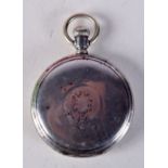 A STERLING SILVER ELGIN POCKET WATCH . Stamped Sterling 925, 5cm diameter, weight 102g