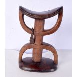 An African Tribal hardwood neck rest 21 cm