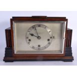 AN ART DECO SHEFFIELD GOLDSMITHS COMPANY MANTEL CLOCK. 36 cm x 23 cm.