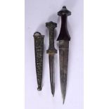 TWO 19TH CENTURY KNIVES. 26 cm long. (2)
