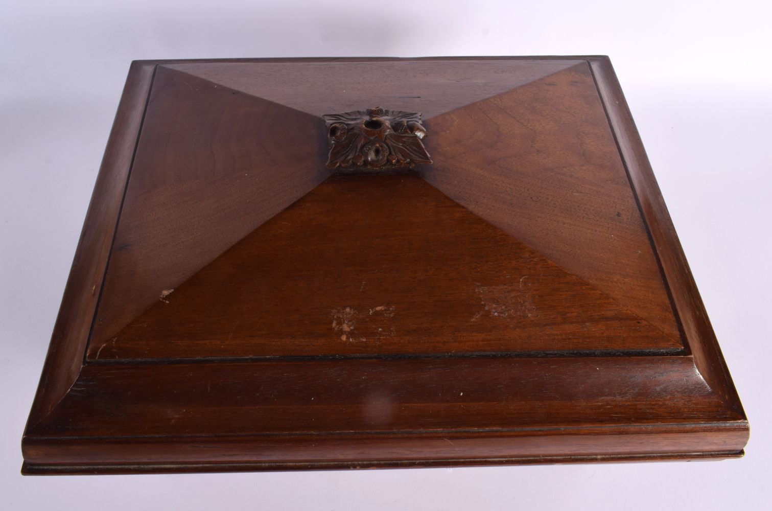 A LARGE LATE VICTORIAN MAHOGANY WORK BOX. 43 cm x 35 cm. - Image 6 of 9