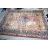 A large Persian rug. 335 x 249cm.