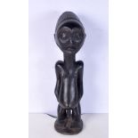 An African hardwood Luba/Hemba figure. 50cm.