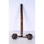 An early twin spiked ball flail weapon 68 cm .
