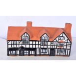 A Willow Art ceramic cottage 8 x 16 cm