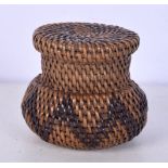 A small Zambian Tribal Rotsi woven basket.