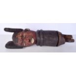 An African Tribal Granary post head 51cm.