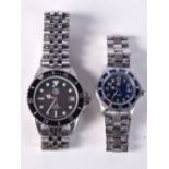 TWO VINTAGE TAG HEUER WATCHES. Largest dial 4cm incl crown (2)