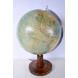 A German Roths Politischer Erdglobus Globe 50 cm.