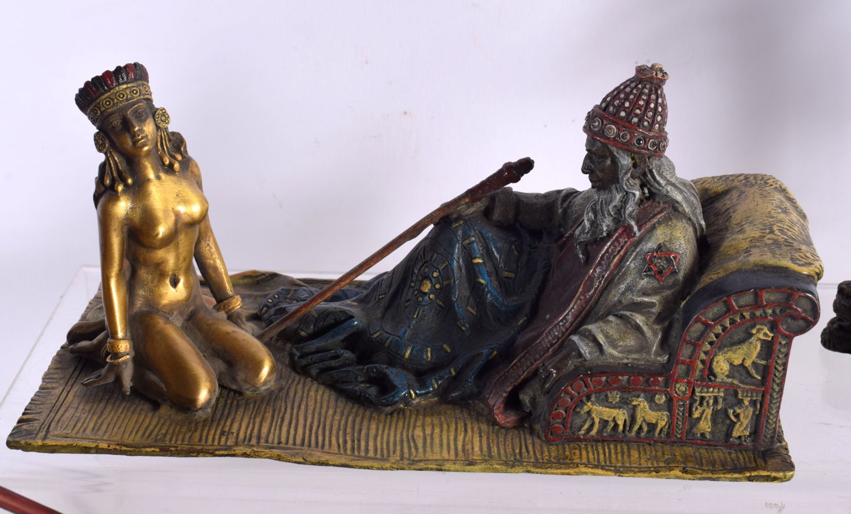 A COLLECTION OF AUSTRIAN COLD PAINTED BRONZE FIGURAL GROUPS in various forms and sizes. Largest 32 c - Image 4 of 7