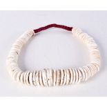 An African Tribal currency necklace 80 cm.