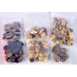 A QUANTITY OF MILITARY BUTTONS ETC (Qty)