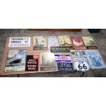 A collection of contemporary enamelled metal signs and vehicle registration number plates. (15).