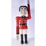 A large wooden whirly gig soldier 62 cm