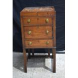 A George III Gentleman's wash stand 85x43x43cm .