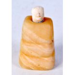 A small carved Central Asian Alabaster Idol 7cm.