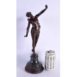 French School (19th Century) Bronze, Fairy. 37 cm high.