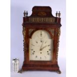 A FINE GEORGE III MUSICAL BRACKET CLOCK by John Scott of London. 62 cm x 30 cm.