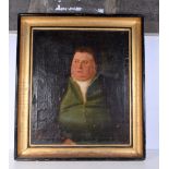 A large 19th Century Oil on canvas of an unknown male 76 x 62 cm.