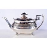 AN ANTIQUE SILVER TEAPOT. London 1808. 707 grams. 15 cm x 27.5 cm.