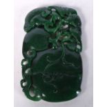 A Chinese carved jade boulder 12 x 7 cm.