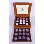 A BOXED SET OF QUEEN ELIZABETH GOLDEN JUBILEE SILVER COINS. (qty)