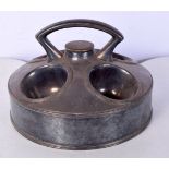 A VINTAGE SILVER PLATED EGG BOILER. 504 grams. 14 cm x 9 cm.