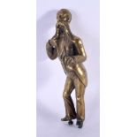 A RARE VICTORIAN BRONZE FIGURE OF AN ENGLISH DANDY possibly a table lighter or car mascot. 17 cm hig