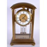 A GOOD ANTIQUE FRENCH FOUR GLASS REGULATOR MANTEL CLOCK the dial decorated with classical figures. 2