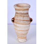 A carved Central Asian Alabaster Urn 15 cm.