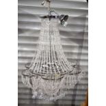 A large contemporary plastic Chandelier 94 cm.